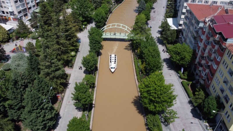 Porsuk Çayı'nın rengi değişti