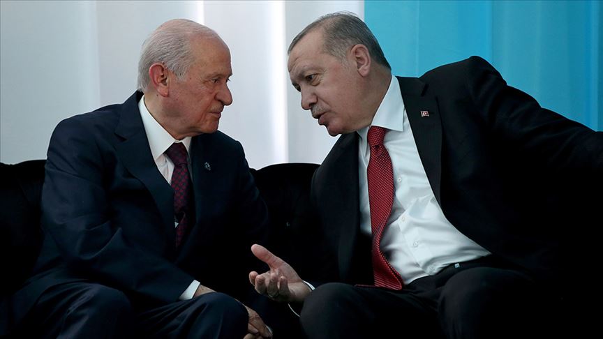 Cumhurbaşkanı Erdoğan'dan, Bahçeli'ye teşekkür telefonu