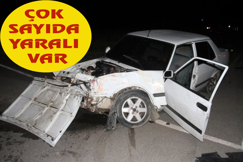 Konya'da iki otomobil çarpıştı