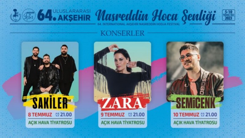 Konya'da birbirinden ünlü isimler ücretsiz konser verecek!