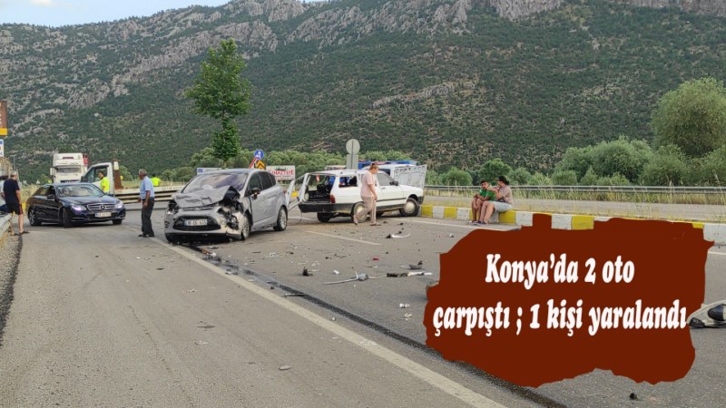 Trafik kazasında 1 kişi yaralandı