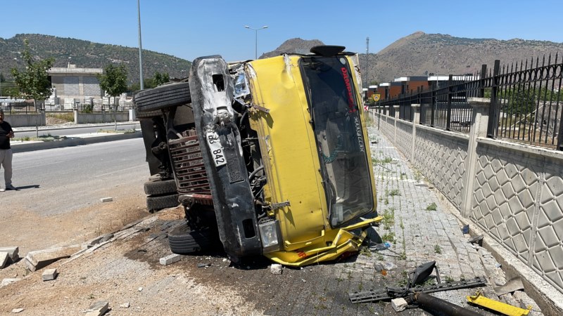 Trafik kazasında bir kişi yaralandı