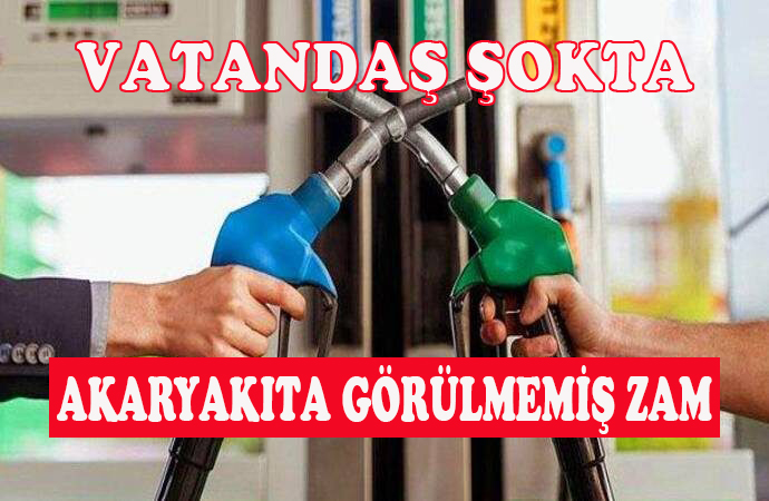 Vatandaş şokta; Akaryakıta ÖTV zammı !