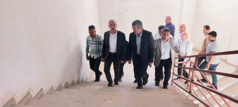 CÜ Rektörü Yıldız, İmranlı Meslek Yüksekokulu inşaatını inceledi