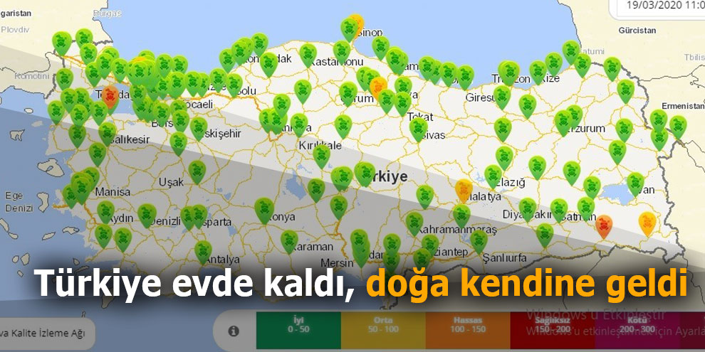 Türkiye evde kaldı, doğa kendine geldi!