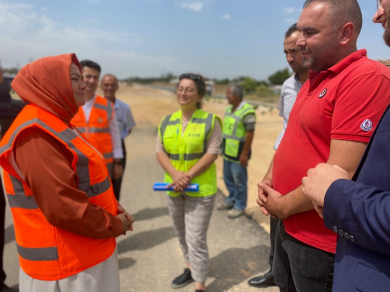 Milletvekili Gürcan, Alpu yolundaki çalışmaları inceledi