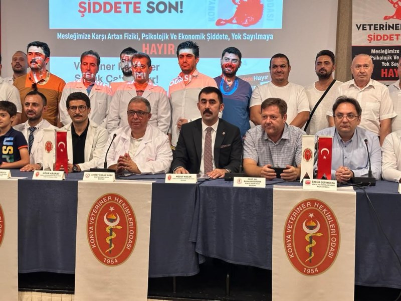 Konya Veteriner Hekimleri Odası'ndan "hekime şiddet"e tepki