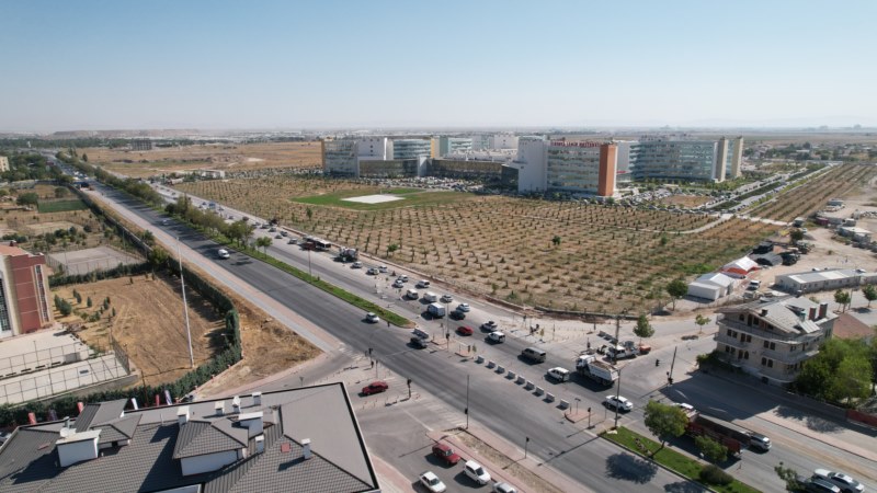 Şehir Hastanesi köprülü kavşak çalışmalarına başlandı