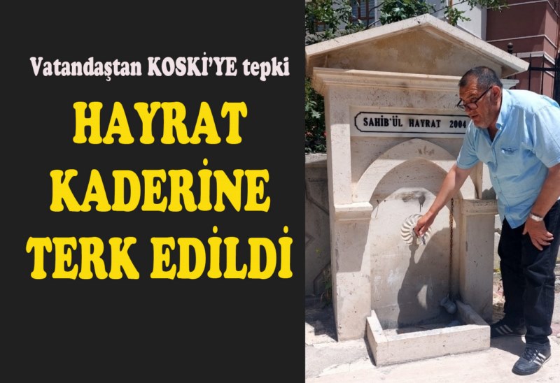 Çarşıdaki sebil bakımsız kaldı