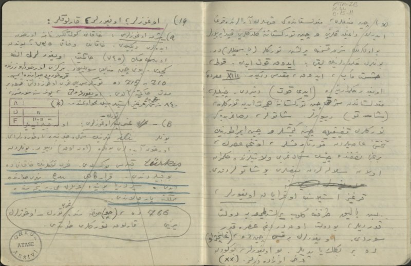 Atatürk'ün özel koleksiyondaki el yazısı notları gün yüzüne çıkıyor