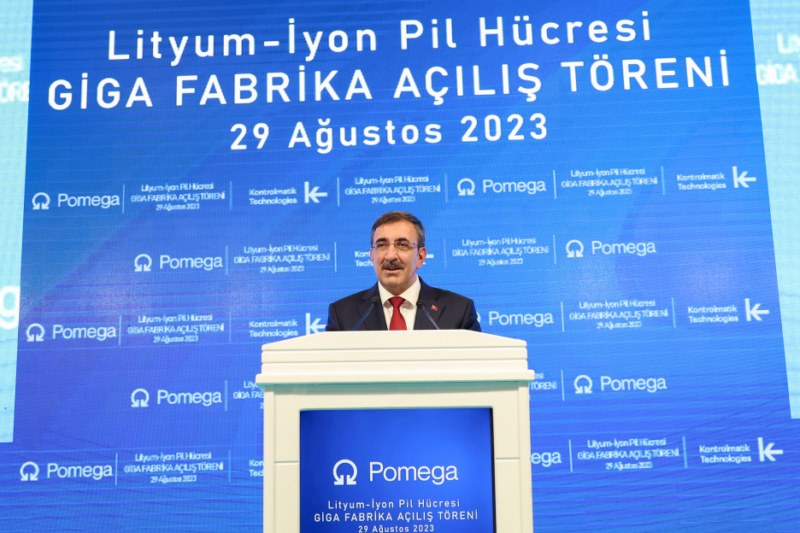 Yılmaz, Pomega Enerji Depolama Teknolojileri Pil Hücresi Fabrikası açılışında konuştu