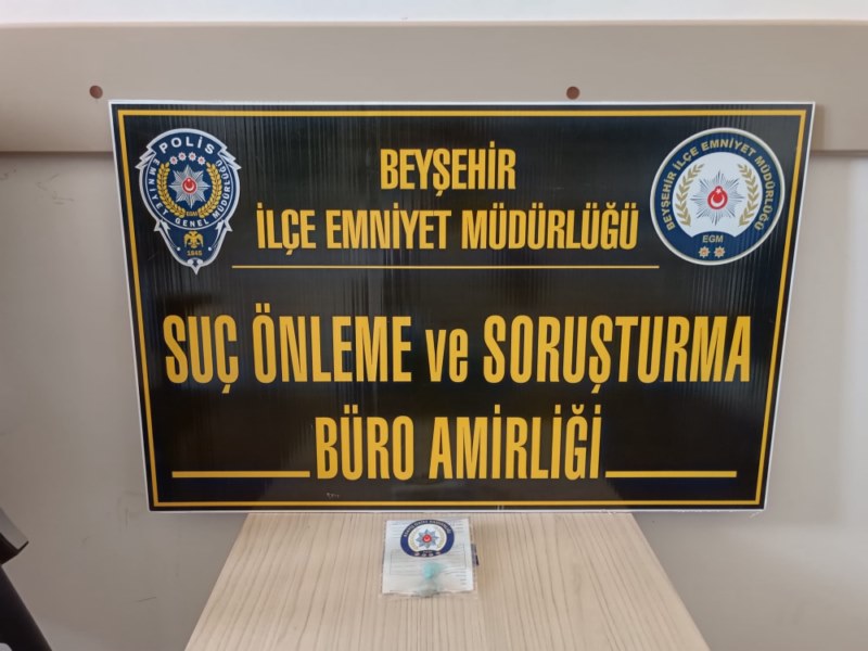 Beyşehir'de uyuşturucu operasyonu