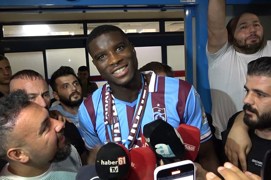 Paul Onuachu, transfer görüşmeleri için Trabzon'a geldi.