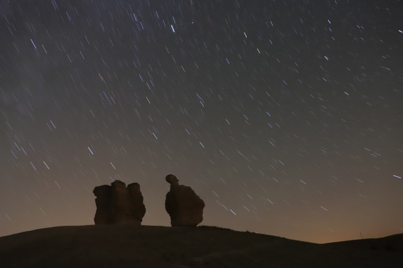 Kuşça Celil Boğazı'nda gece fotoğrafı