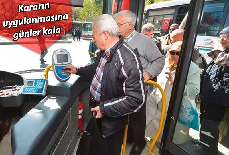 65 yaş üstü ücretsiz ulaşımda yeni gelişme!