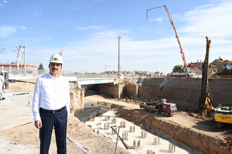 Başkan Altay, Taşköprü Alt Geçidi'nde incelemelerde bulundu