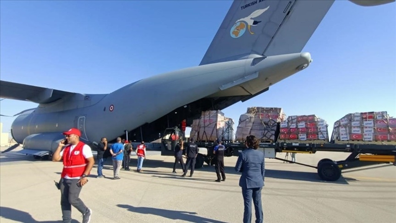 Gazze için Cumhurbaşkanlığına ait uçak Mısır'a hareket ediyor