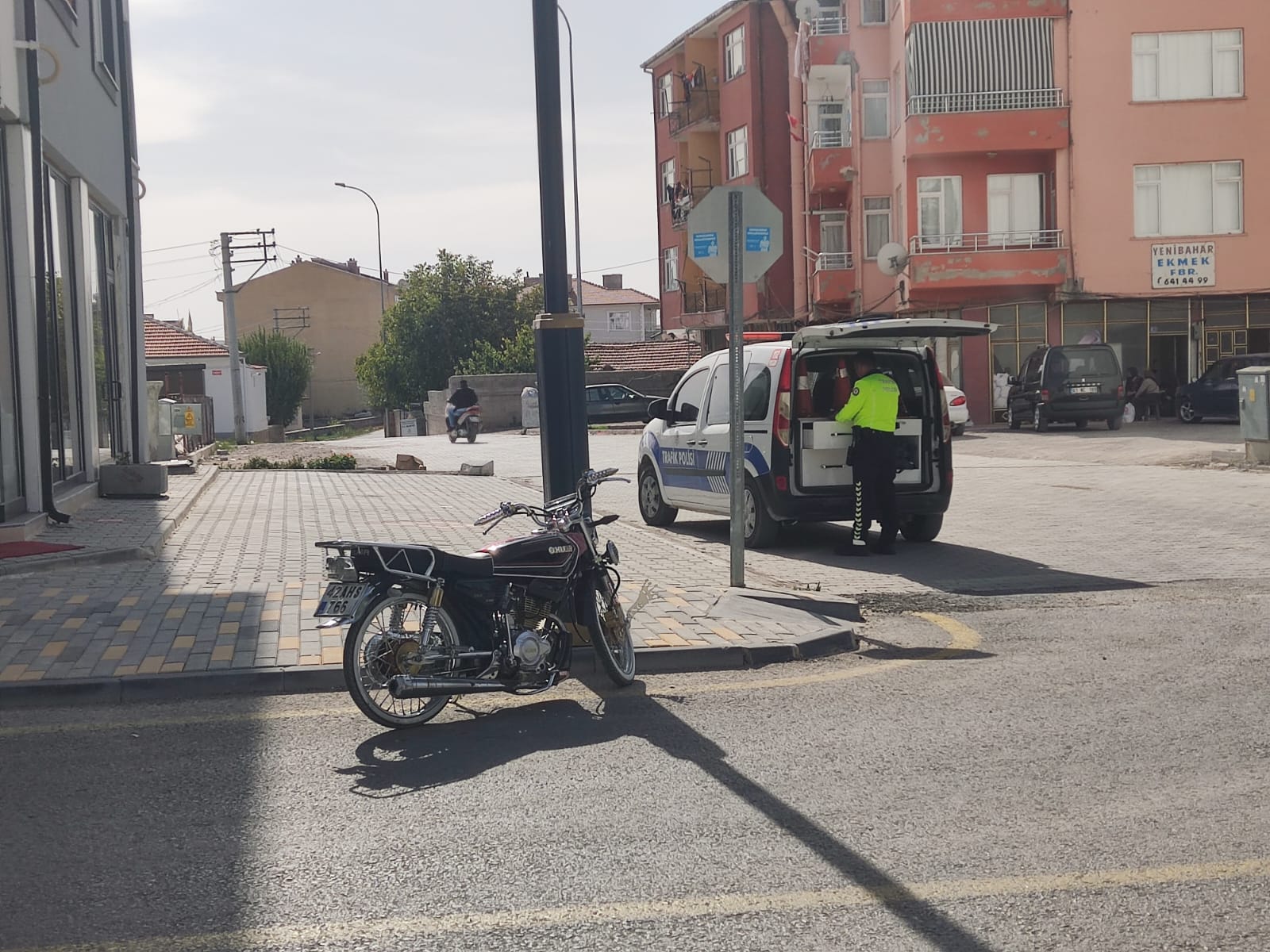 Motosikletin küçük çocuğa çarpması sonucu korkulu anlar yaşandı