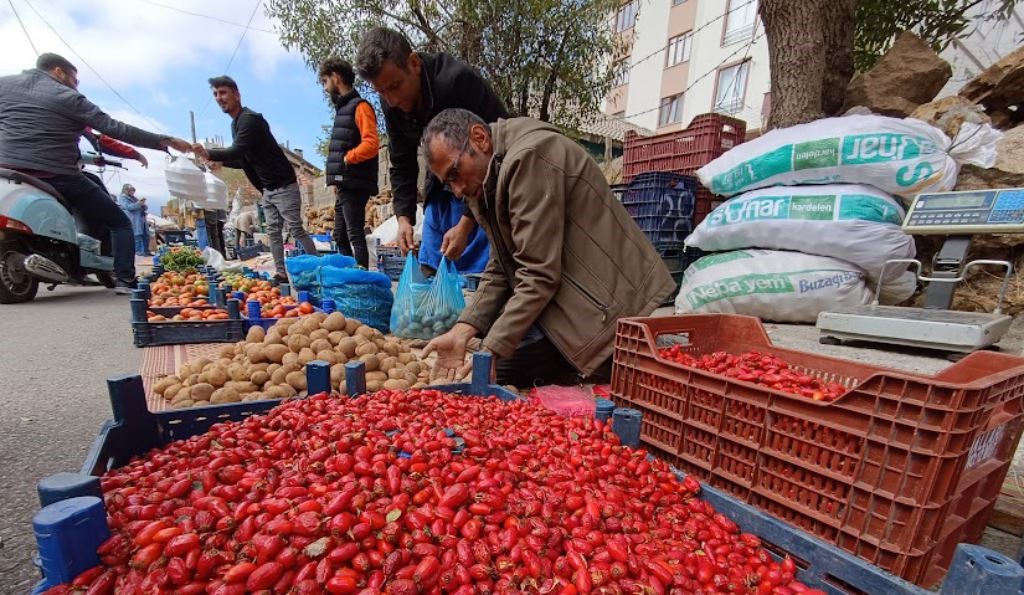 Yaban meyveleri tezgahlarda