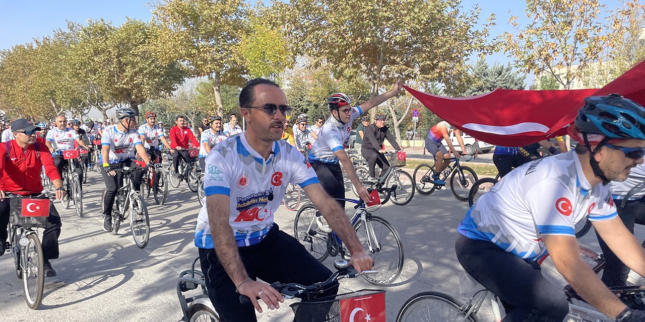 Konya'da dikkat çeken etkinlik! Konya'da hakim ve savcıların katılımıyla Bisiklet Festivali yapıldı