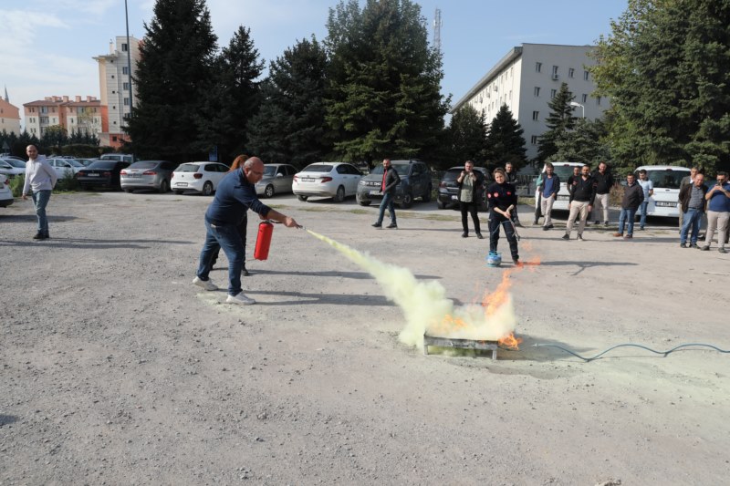 KASKİ personeline yangın güvenliği eğitimi verildi