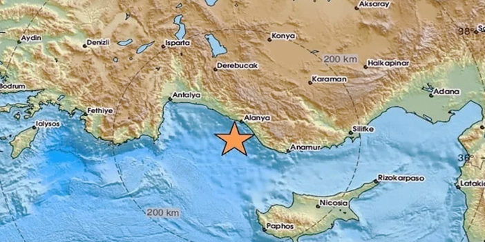 Antalya'da deprem