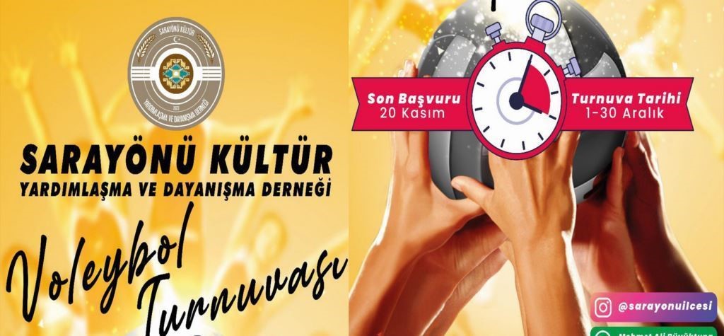 Sarayönü Derneği organizasyonunla voleybol turnuvası