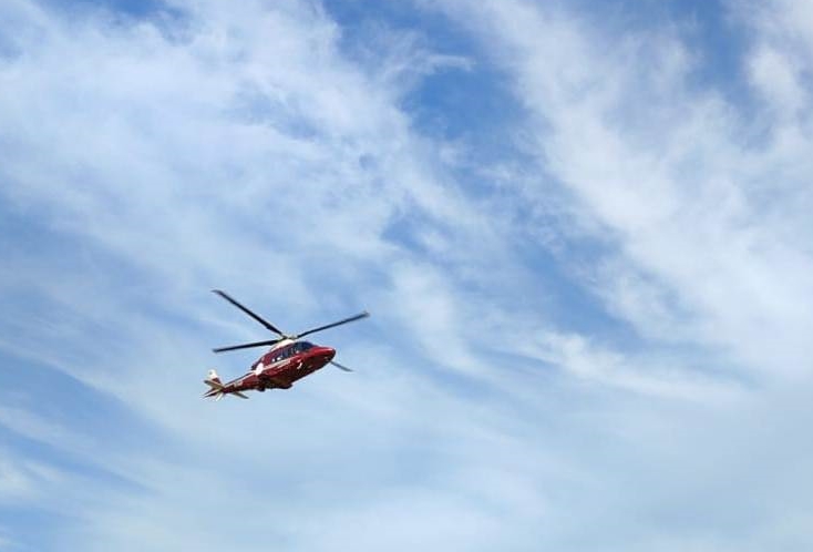 Hava ambulansı  beyin kanaması geçiren hasta için havalandı