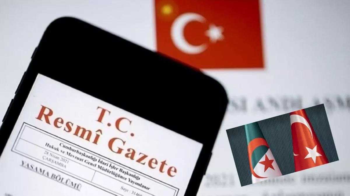 Cezayir'de Türk Okulu açılıyor. Resmi Gazete'de yayımlandı