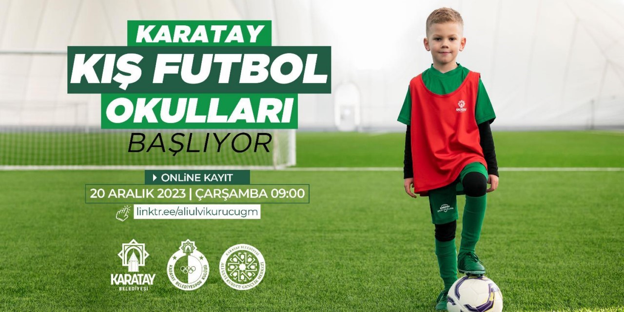 Konya’da “Kış Futbol Okulları” için kayıt zamanı