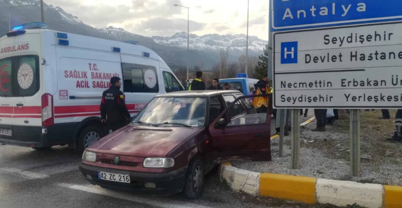 Konya'da kaza: 3 kişi yaralandı