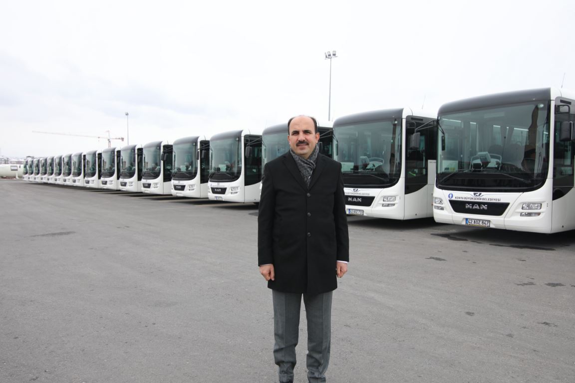 Konya Büyükşehir, 1 yılda otobüs ve tramvaylarda 102 milyon yolcu taşıdı