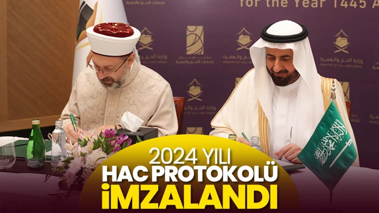 2024 yılı hac protokolü Cidde'de imzalandı