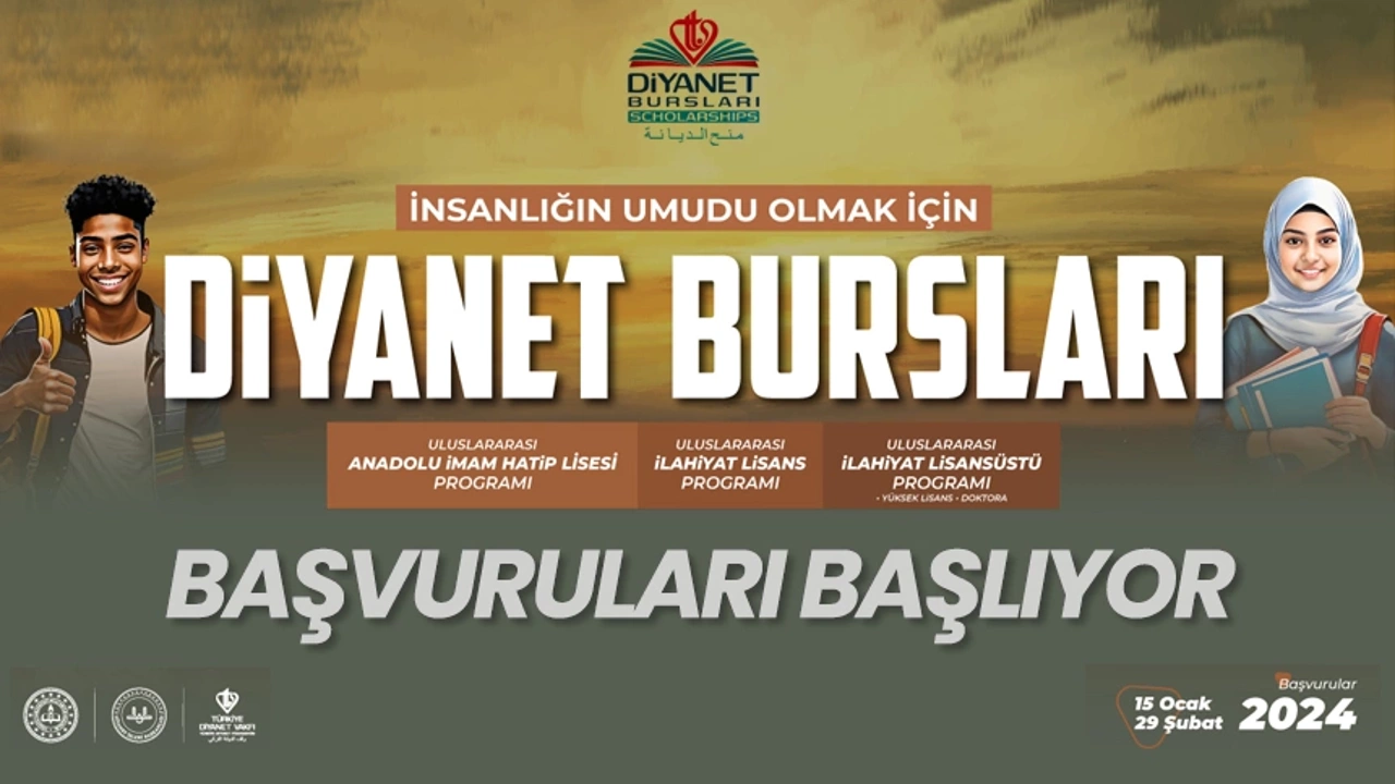 "Diyanet Bursları" başvuruları başlıyor