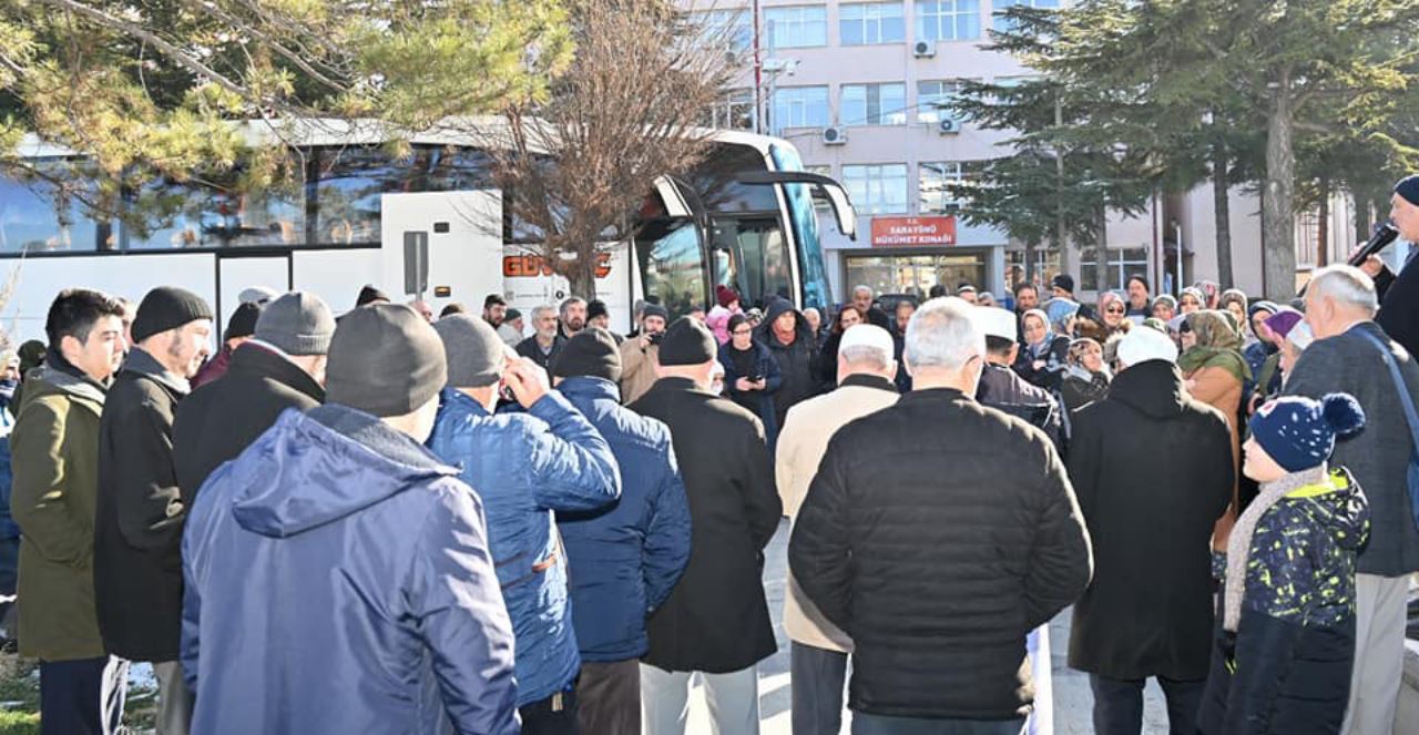 80 kişilik kafile  dualarla kutsal topraklara uğurlandı