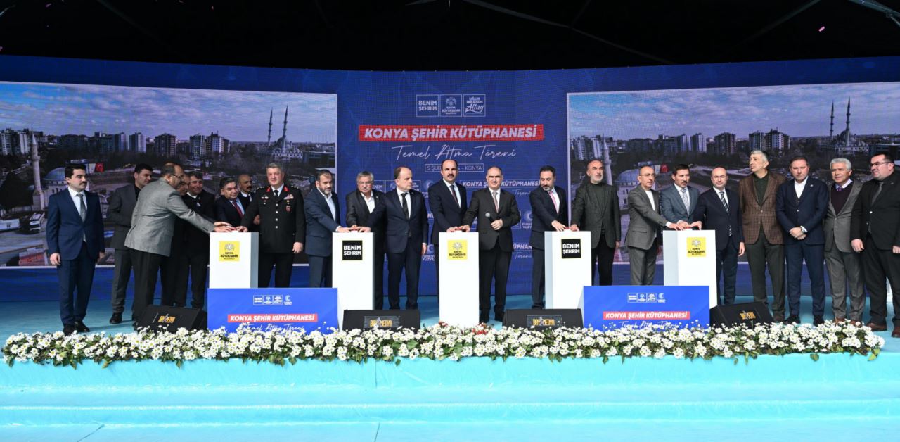 Konya Şehir Kütüphanesi'nin temeli törenle atıldı