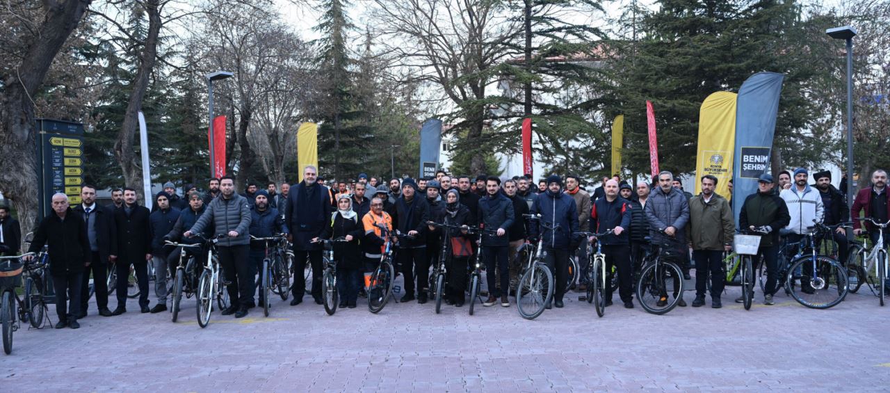 "Dünya Kışın Bisikletle İşe Gitme Günü" etkinliği gerçekleştirildi