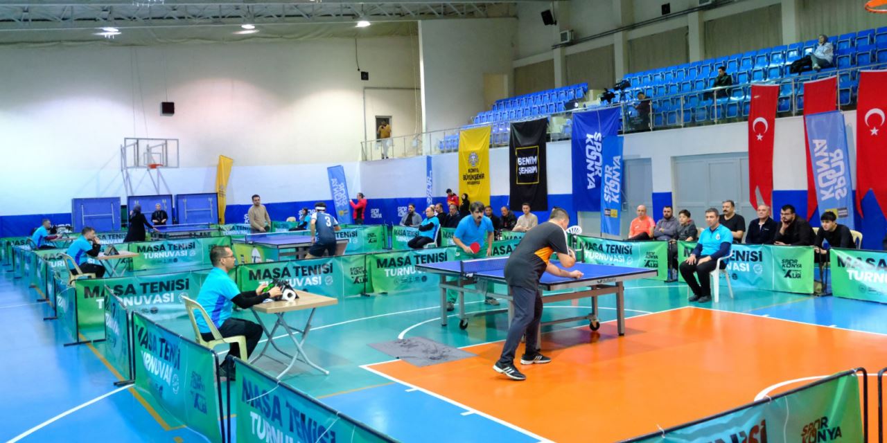Masa Tenisi Turnuvası Konya’da büyük ilgi gördü