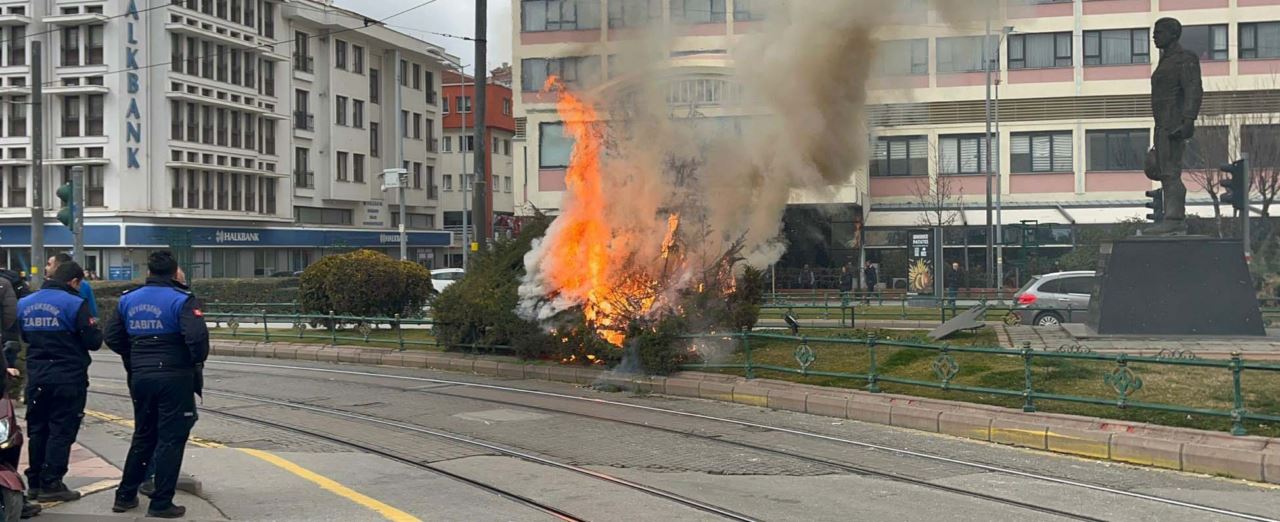 Çocukların çıkardığı yangın korkuttu