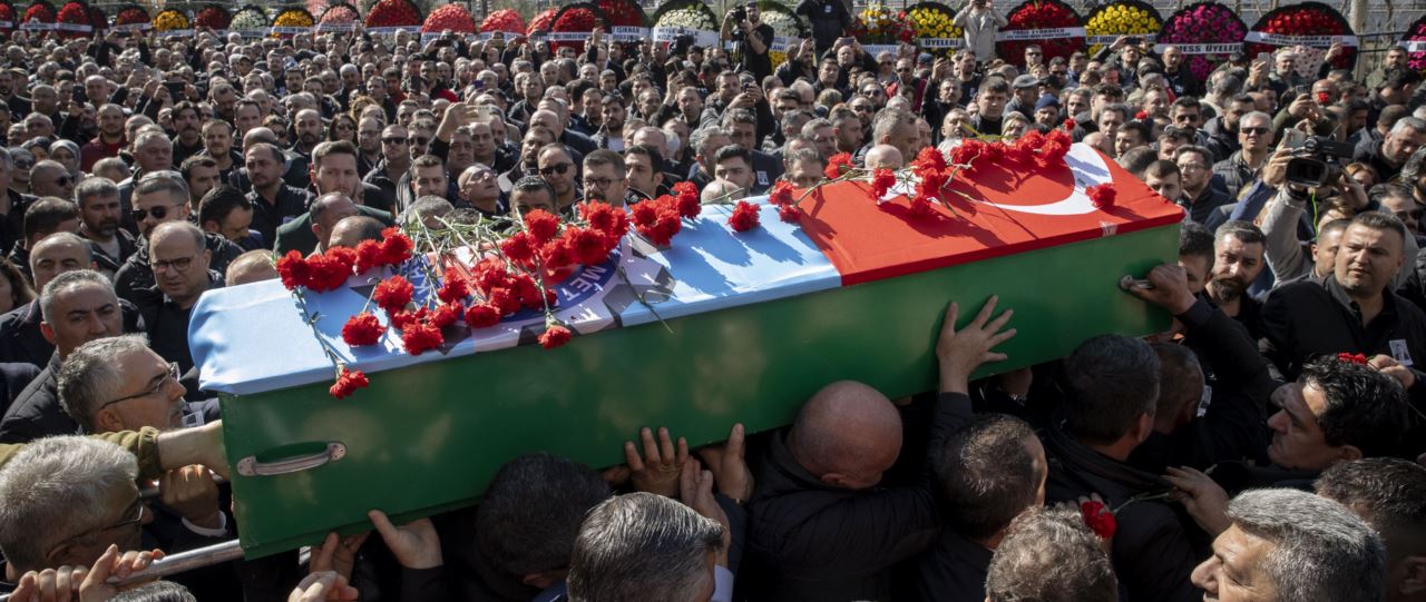 Yaşamını yitiren TÜRK-İŞ Genel Başkan Yardımcısı Kavlak için tören düzenlendi