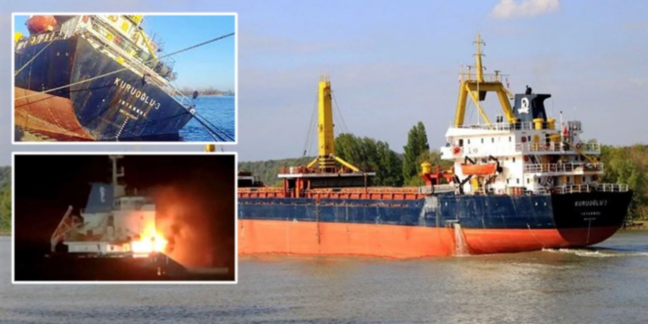 Ukrayna’da Türk gemisi vuruldu