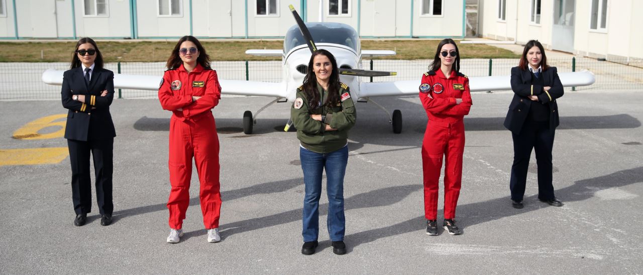 Geleceğin kadın kaptan pilotları Türk havacılık sektörüne katkı için çalışıyor