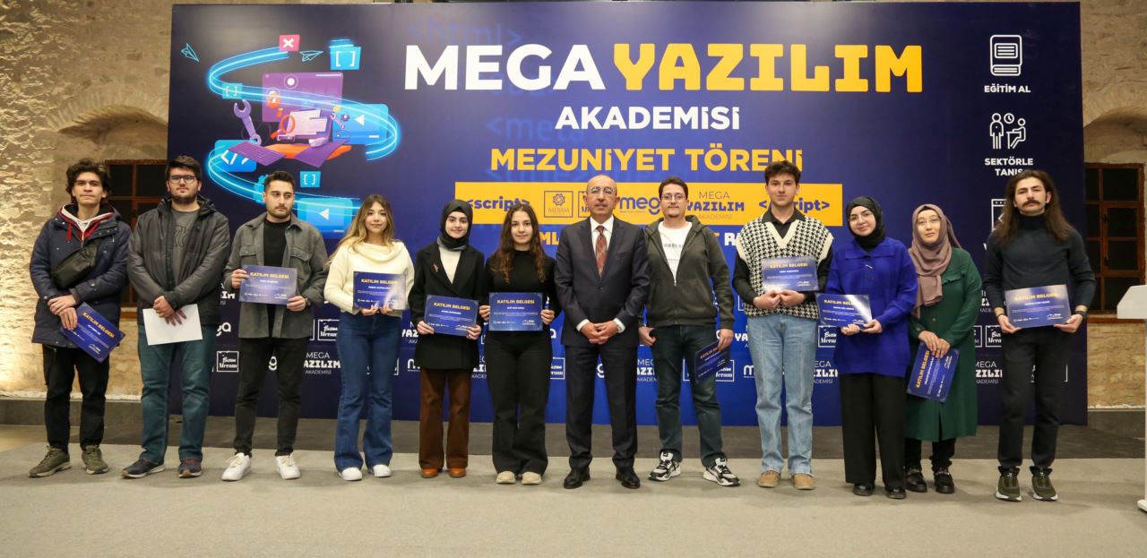 MEGA Yazılım Akademisinin ilk mezuniyet töreni yapıldı