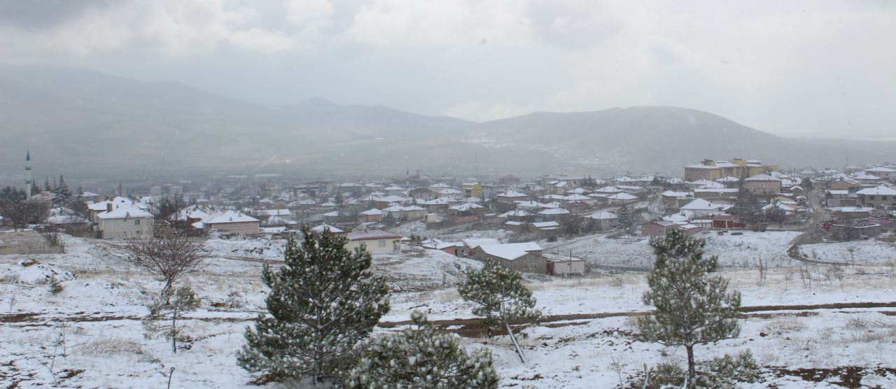 Yunak güne karla uyandı