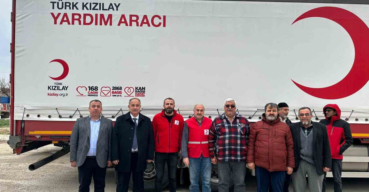 Ilgın'da toplanan yardımlar Gazze'ye doğru yola çıktı