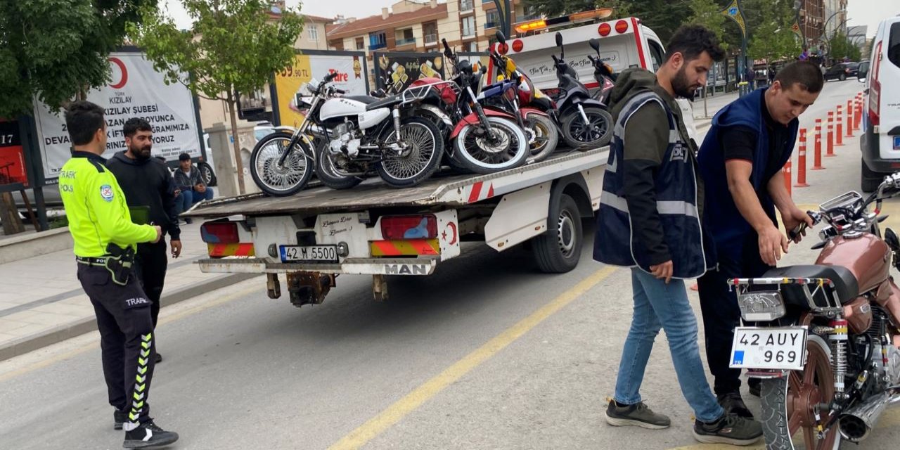 Kulu'da motosiklet denetimleri sıklaştırıldı