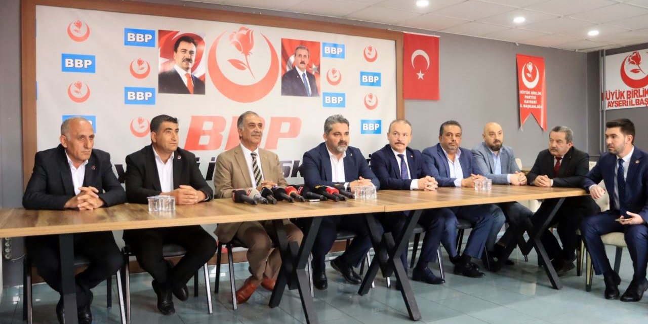 BBP’nin Pınarbaşı adayı Cumhur İttifakı lehine seçimden çekildiğini açıkladı