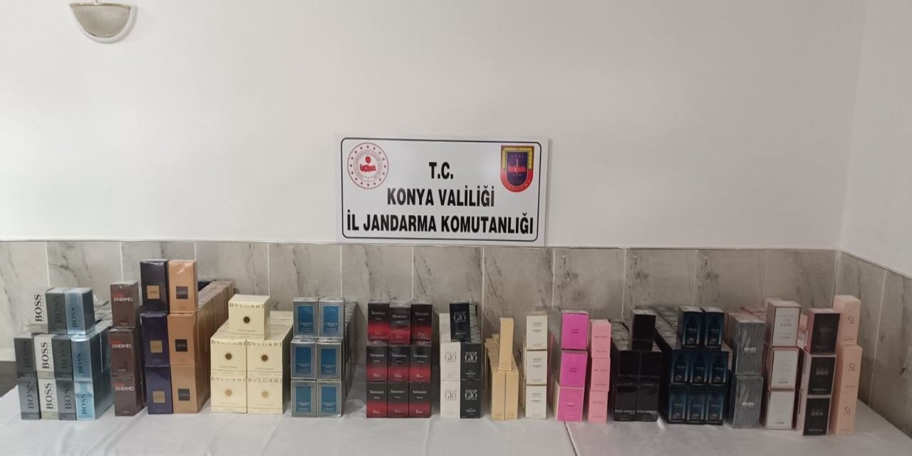 Konya'daki operasyonda koliler dolusu kaçak parfüm çıktı