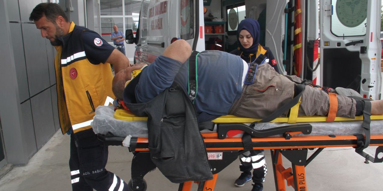 Beyşehir'de yüksekten düşen şahıs yaralandı