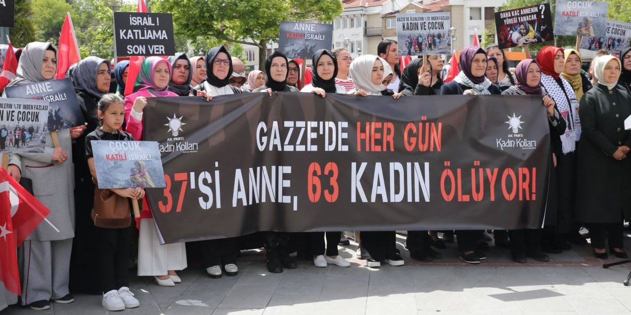 Konya ve Afyon'da AK Parti'li kadınlar Filistinli anneler için bir araya geldi